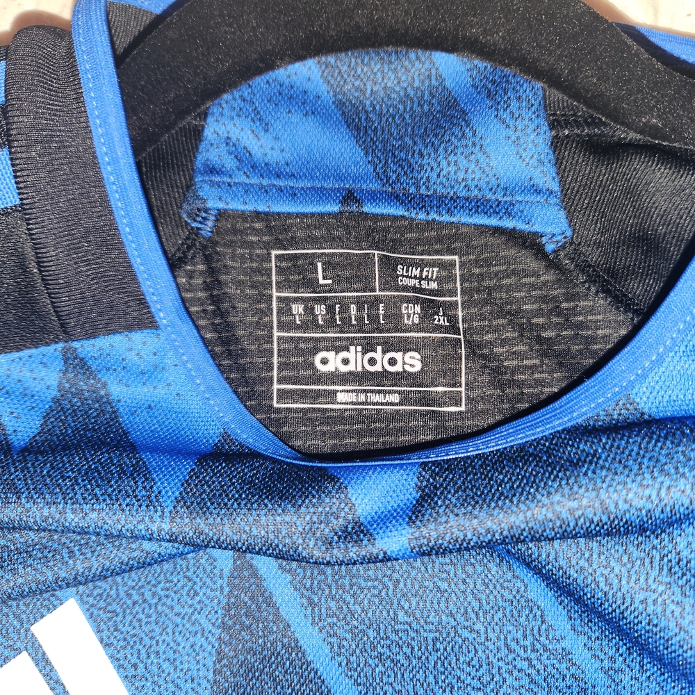 Adidas Blue and Black Soccer Jersey - Picture 2 of 8